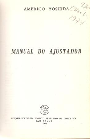 Manual do Ajustador