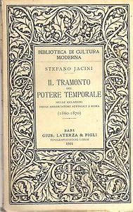 Il Tramonto del Potere Temporale