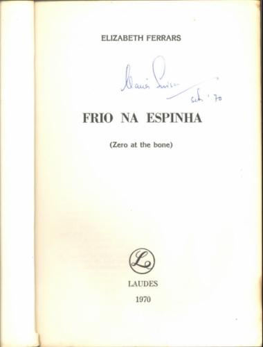Frio na Espinha