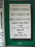 Comentários ao Código de Processo Civil Vol VIII Tomo III