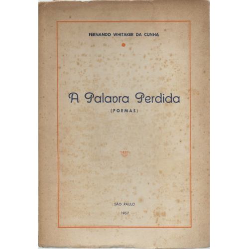 A Palavra Perdida - Autografado