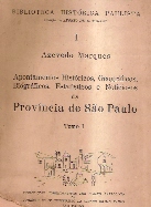 Província de São Paulo - Tomo I
