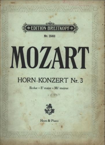 Hornkonzert N°3 Es Dur Kv 447