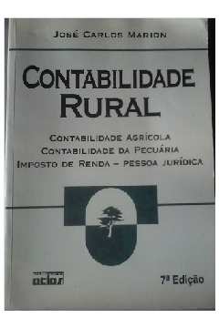 Livro Contabilidade Rural Jose Carlos Marion Estante Virtual