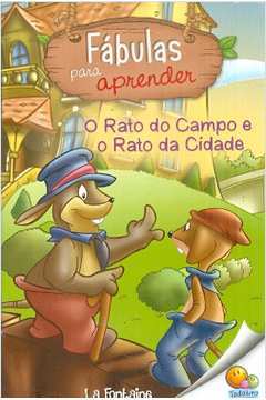 Livro Fábulas para aprender o rato do campo e o rato da cidade