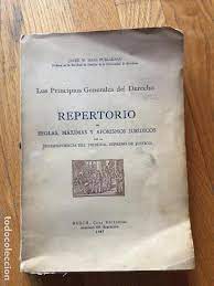 Livro Los Principios Generales Del Derecho Repertorio De Reglas