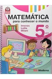 Livro Matem Tica Para Conhecer O Mundo Ano Imenes E Lellis