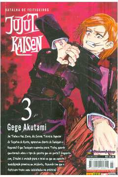 Livros Encontrados Sobre Gege Akutami Jujutsu Kaisen Vol 3 Estante