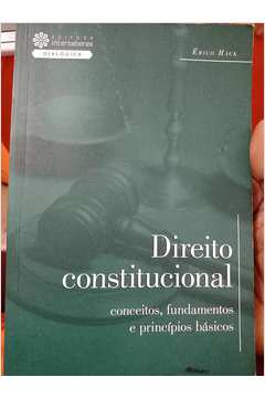 Livro Direito Constitucional Conceitos Fundamentos e Princípios