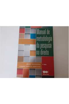 Livro Manual De Metodologia Da Pesquisa No Direito Orides Mezzaroba