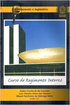 Livro Curso de Regimento Interno da Câmara dos Deputados André