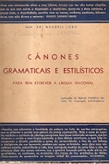 Cânones Gramaticais e Estilísticos para Bem Escrever a Língua Nacional