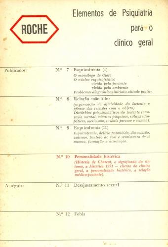 Elementos de Psiquiatria para o Clínico Geral Personalidade Histérica