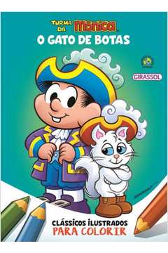 Livro Turma Da M Nica Cl Ssicos Ilustrados Para Colorir O Gato De