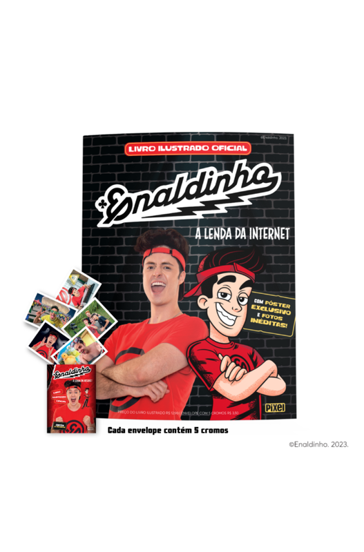 Livro Kit Lbum Do Enaldinho Figurinhas A Lenda Da Internet