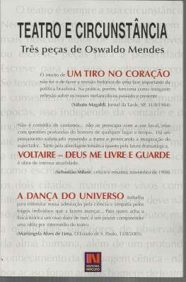 Teatro e Circunstância Três Peças de Oswaldo Mendes