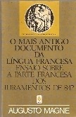 O Mais Antigo Documento da Língua Francesa