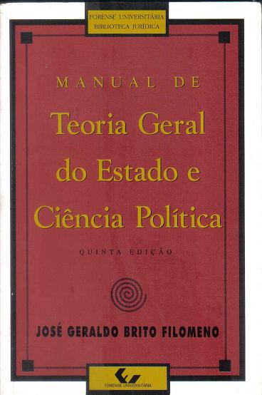 Livro: Manual De Teoria Geral Do Estado E Ciência Política - José ...