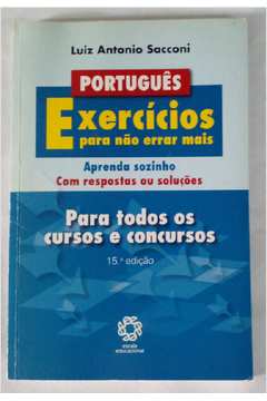 Português - Exercícios para Não Errar Mais