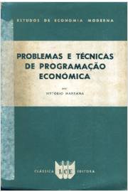 Problemas e Técnicas de Programação Economica