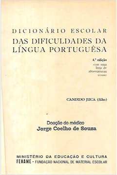 Dicionário Escolar das Dificuldades da Língua Portuguêsa