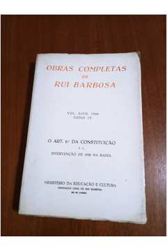 Obras Completas de Rui Barbosa Tomo 4