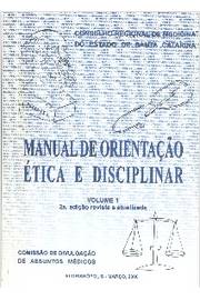 Manual de Orientação ética e Disciplinar Vol 1