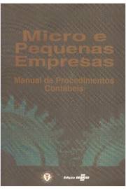 Micro e Pequenas Empresas Manual de Procedimentos Contábeis