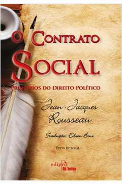 O Contrato Social de Jean Jacques Rousseau pela Edipro
