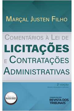 Livro: Comentários À Lei De Licitações E Contratações Administrativas ...