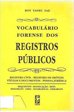 Vocabulário Forense dos Registros Públicos