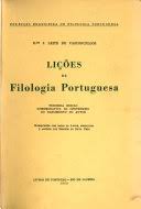 Lições de Filologia Portuguesa