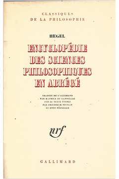 Encyclopédie des Sciences Philosophiques En Abrégé