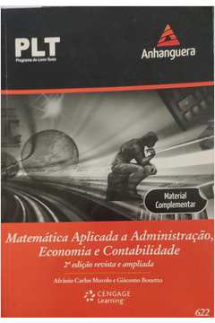 Matemática Aplicada a Administração, Economia e Contabilidade Plt 622