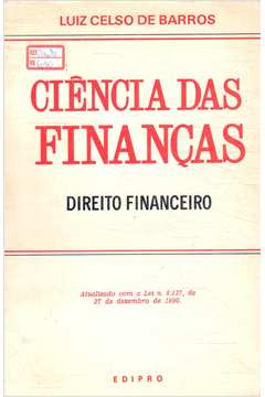 Ciência das Finanças - Direito Financeiro