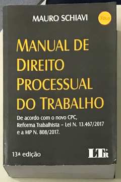 Manual de Direito Processual do Trabalho.