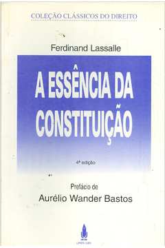 Livro: A Essência da Constituição - Ferdinand Lassalle