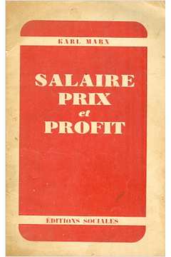 Salaire Prix et Profit