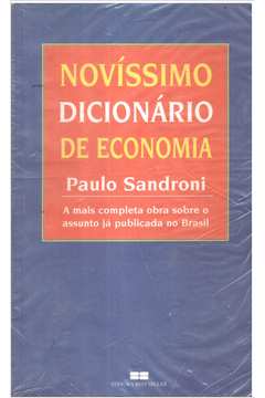 NOVÍSSIMO DICIONÁRIO DE ECONOMIA - UNESP