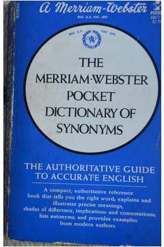 The Merriam-Webster Dictionary of Synonyms and Antonyms: Merriam-Webster:  9780877799061: : Books