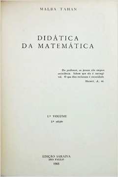 Didática da Matemática - Vol. 1