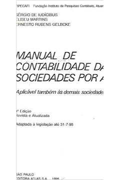 Manual De Contabilidade Das Sociedades Por Acoes by unknown