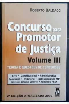 Concurso para Promotor de Justiça Volume III