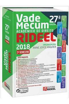 Vade Mecum Acadêmico de Direito Rideel 2018