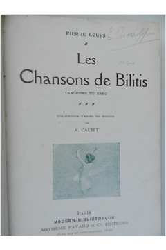 Les Chansons de Bilitis