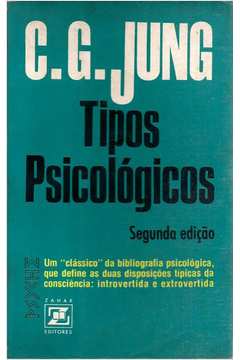 Livro: Tipos Psicologicos - C G Jung | Estante Virtual