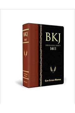 Bíblia King James 1611 de Estudo Holman - Marrom Com Preta