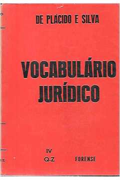 Vocabulário Jurídico - Vol. Iv, Q-z
