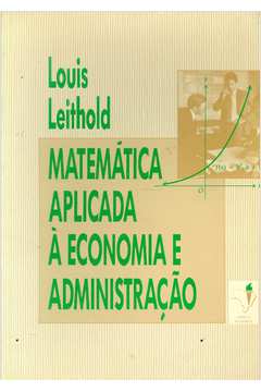 Matemática Aplicada à Economia e Administração