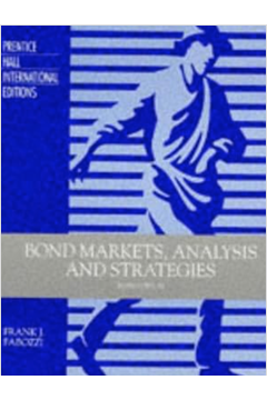 Bond Markets Analysis and Strategies